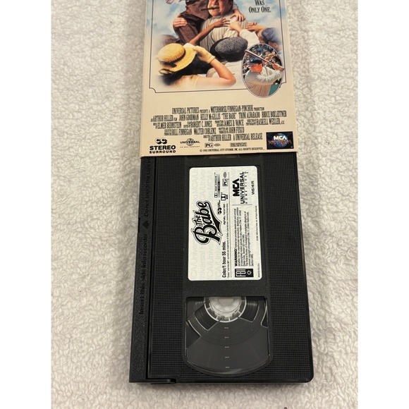 MCA Universal Home Video Other - The Babe VHS 1992 John Goodman Baseball Movie New York Yankees MCA Universal